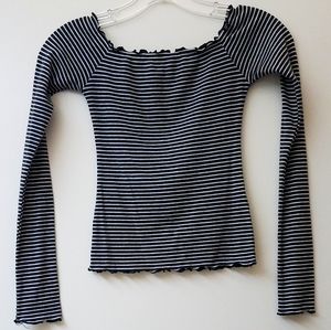 Hollister Scoopneck Scalloped Top